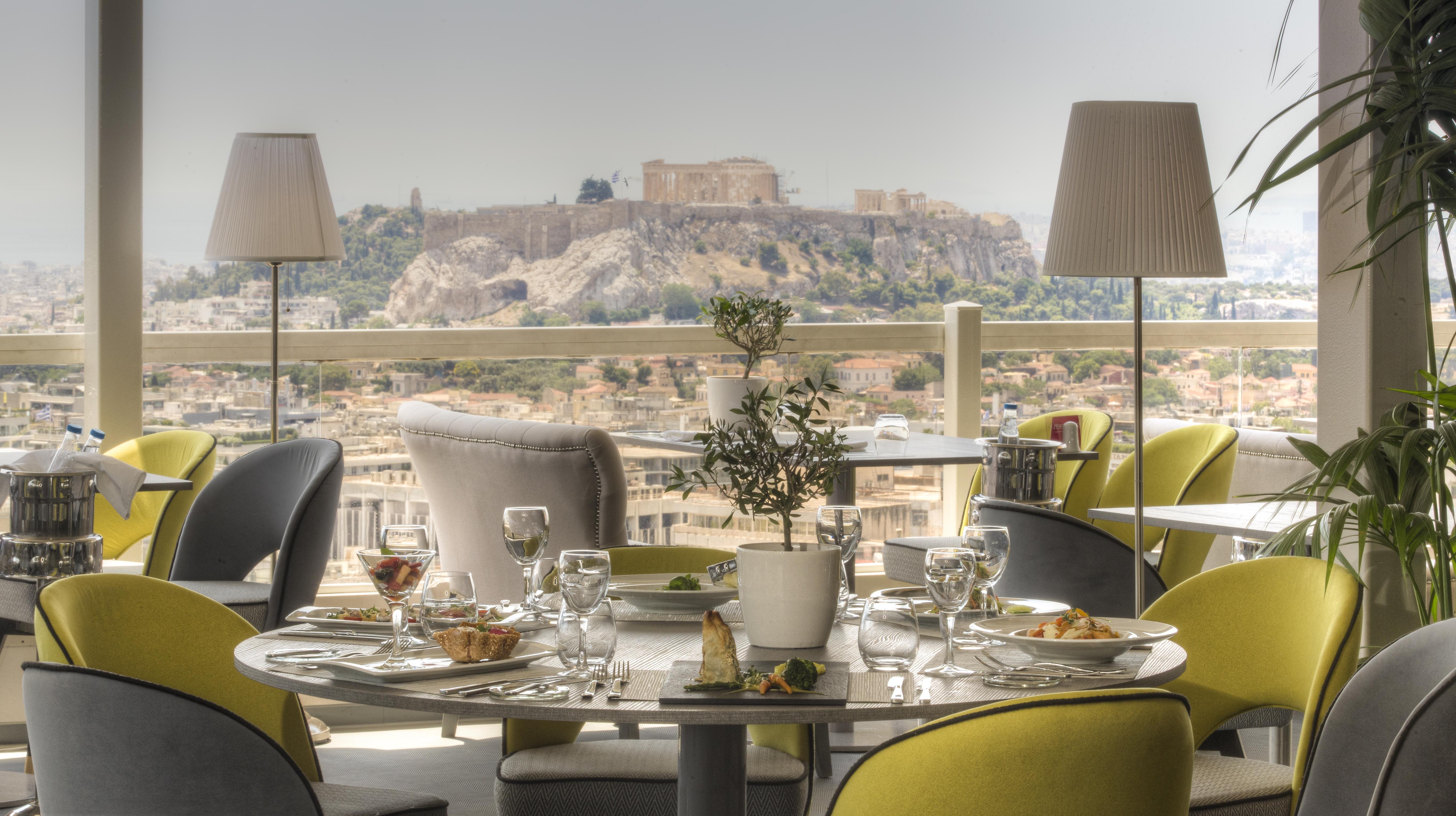 St George Lycabettus Lifestyle Hotel Athens Exterior photo The view from the restaurant