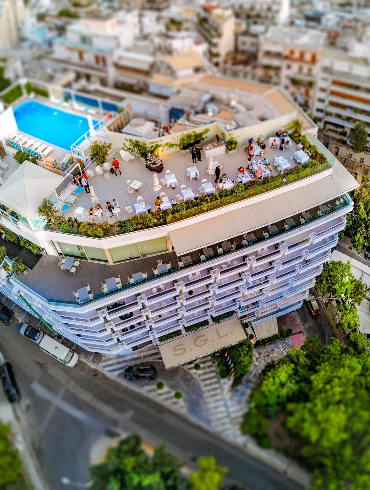 St George Lycabettus Lifestyle Hotel Athens Exterior photo The rooftop garden