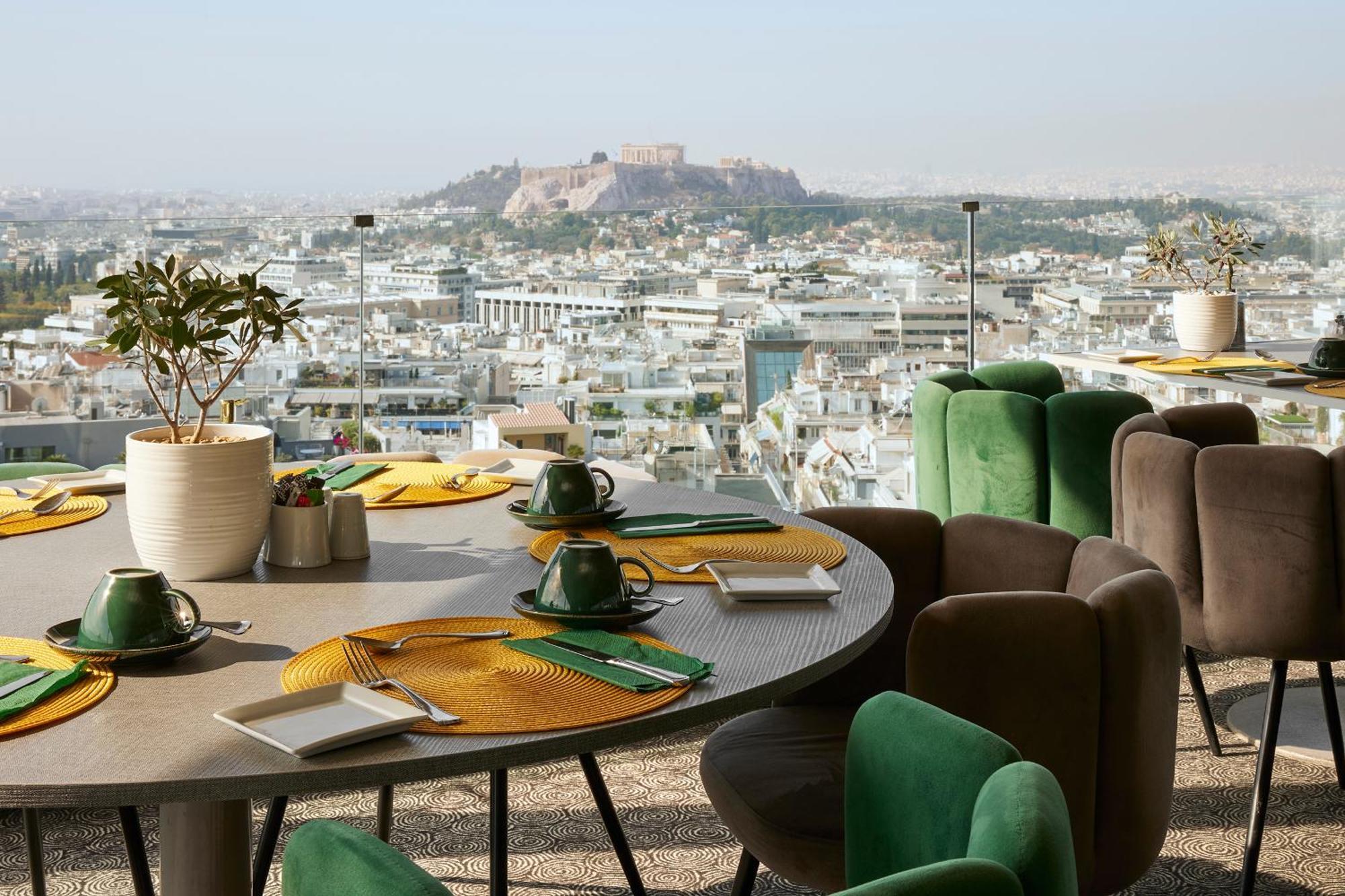 St George Lycabettus Lifestyle Hotel Athens Exterior photo The view from the restaurant