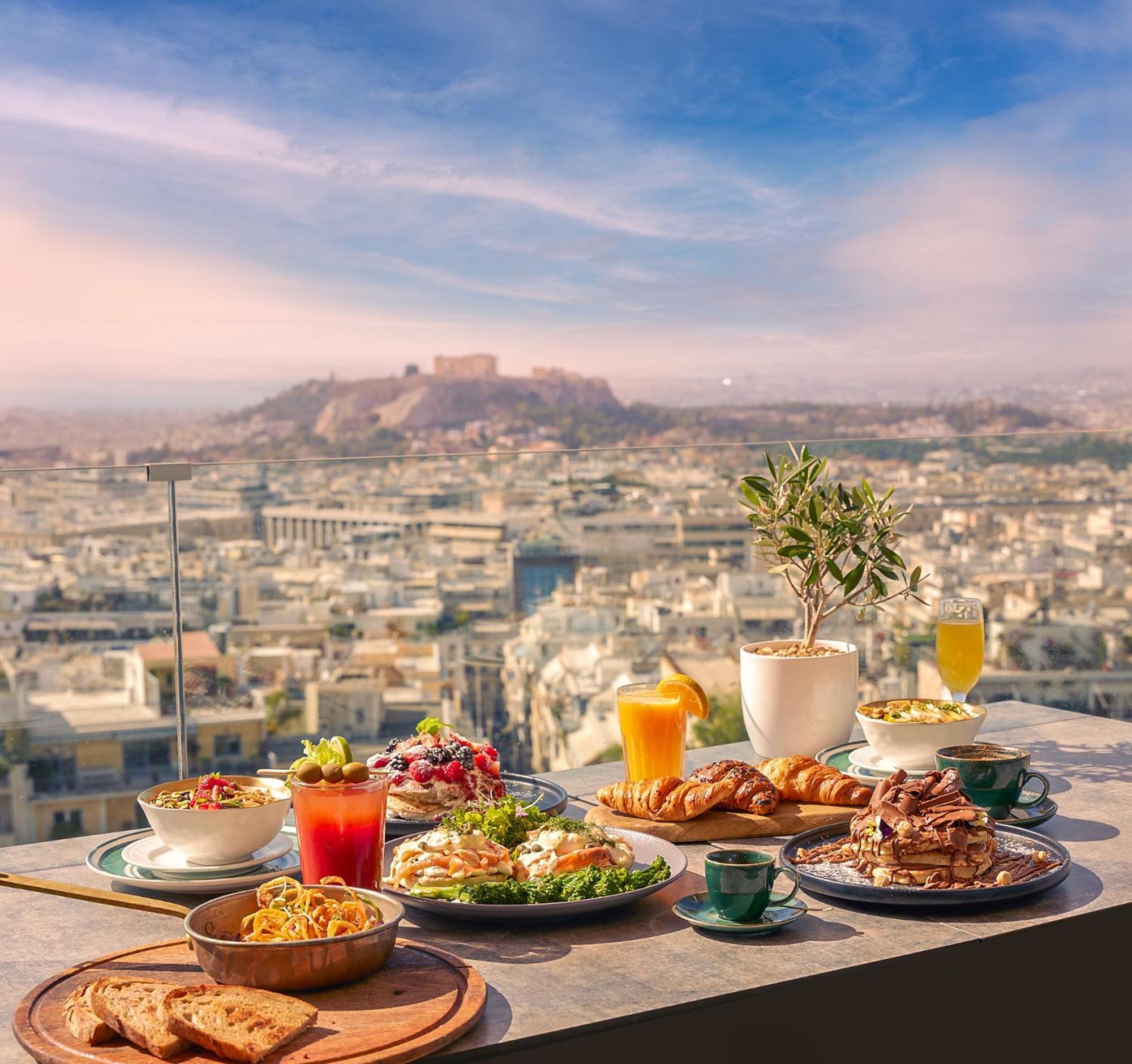 St George Lycabettus Lifestyle Hotel Athens Exterior photo Breakfast at the 360°