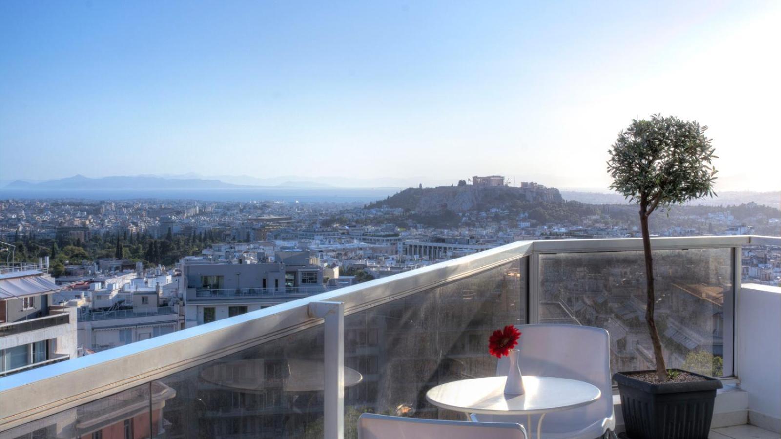 St George Lycabettus Lifestyle Hotel Athens Exterior photo View from the hotel