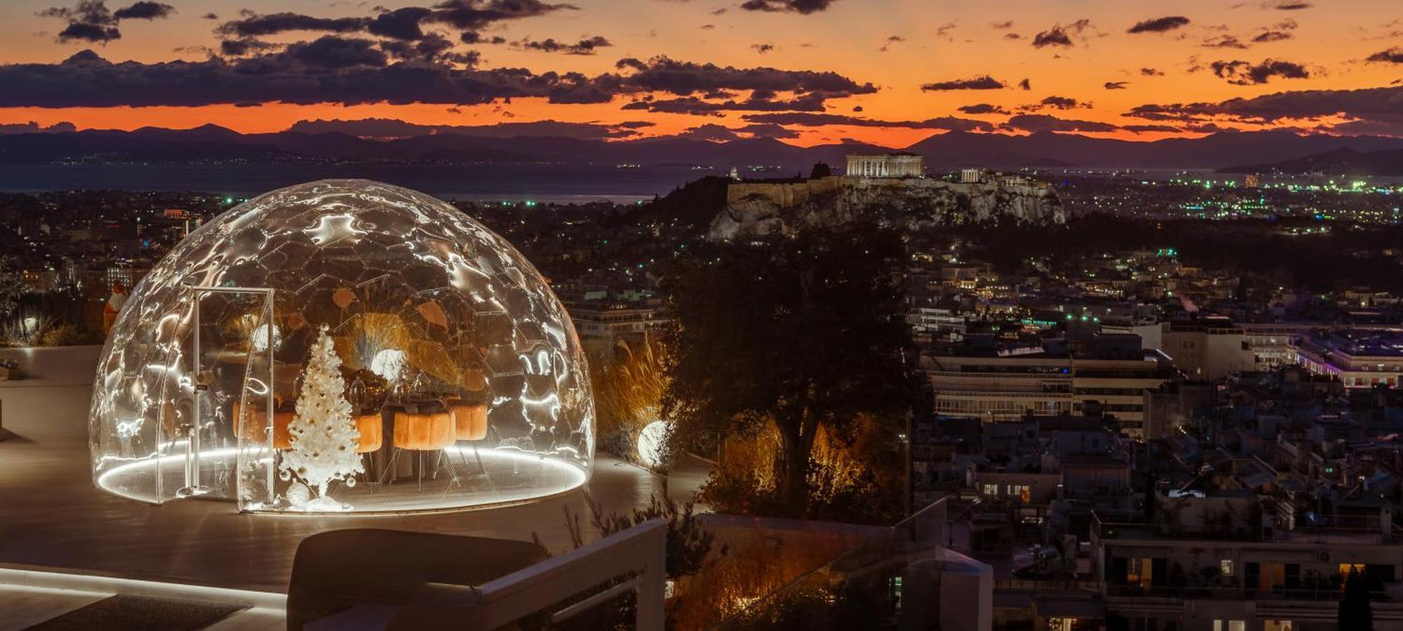 St George Lycabettus Lifestyle Hotel Athens Exterior photo The Athens View