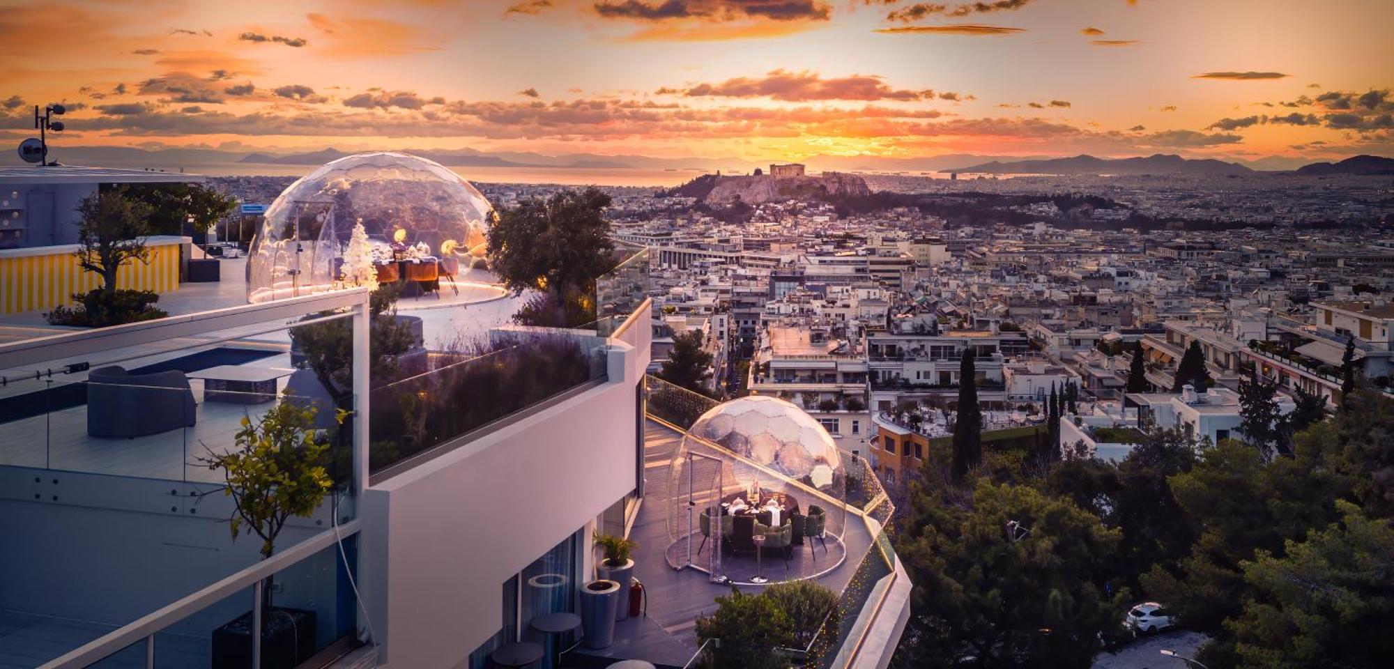 St George Lycabettus Lifestyle Hotel Athens Exterior photo The view from the rooftop